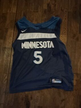 Minnesota #5 Navy Basketball Jersey